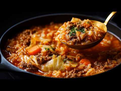 SERIOUSLY, I Could Eat This Ground Beef & Cabbage All Winter π²βοΈ