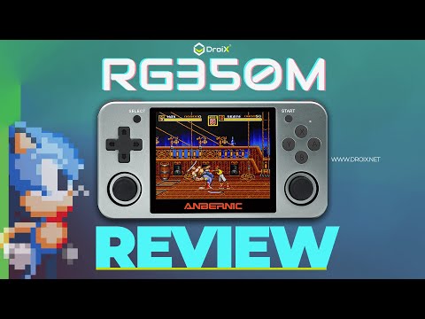 Anbernic RG350M Retro Gaming Handheld Unboxing and Demo with Metal Alloy Case and IPS display