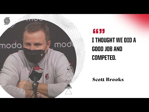 Scott Brooks: "I thought we did a good job and competed." ' Jazz vs. Trail Blazers ' Dec. 29, 2021