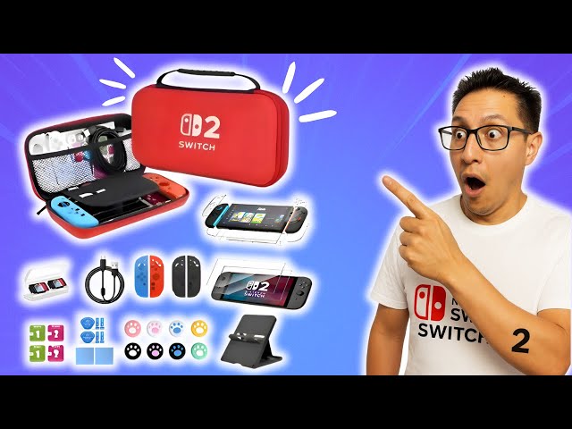 Vídeo relacionado con Konix Kit de accesorios gaming Starter Kit Nintendo Switch 2 - Funda - 4 grips para pulgares - Cristal templado - Caja para 9 juegos - Auriculares