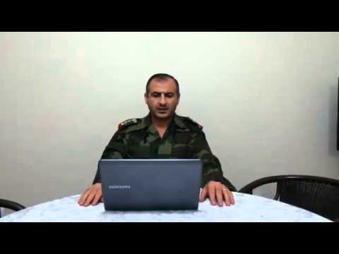 كلمة للعقيد الطيار الركن قاسم سعد الدين بعنوان (سلاحنا موجه الى النظام فقط)