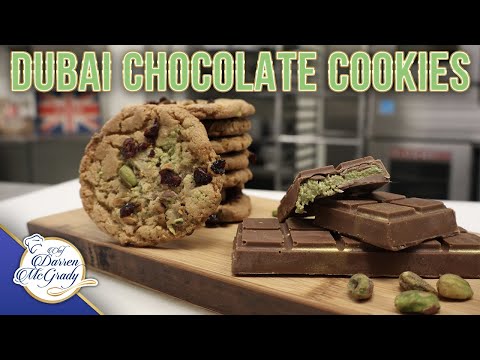 The BEST ever Dubai Chocolate Cookies