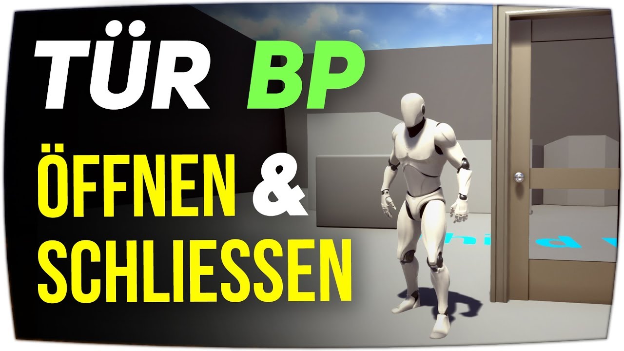 Türen (Doors) öffnen und schließen mit "E" ► Unreal Engine Tutorial (German)