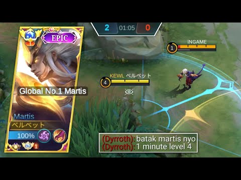 TOP GLOBAL MARTIS 1min - level4 ROTATION TUTORIAL 2023 | ALWAYS WIN EARLY GAME DOING THIS!🤯