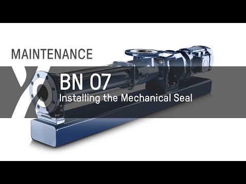 Maintenance: BN - 07 - Installing the Mechanical Seal