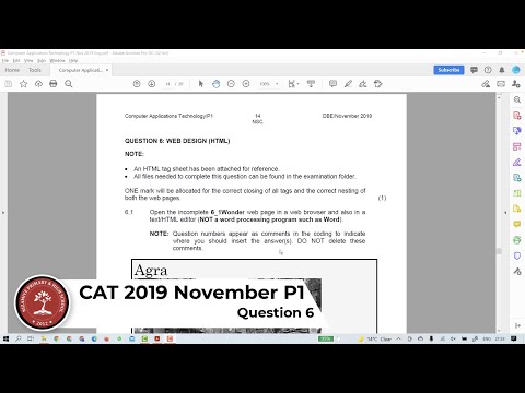 NSC: November 2019 CAT P1 - Q6