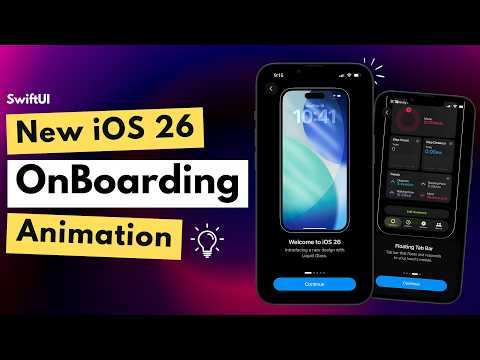 New iOS 26 Style OnBoarding Animation Using SwiftUI | Complex Animations | Xcode 26 thumbnail