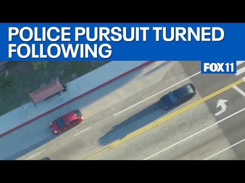 Police pursuit in LA's San Gabriel Valley  | FOX 11 LA