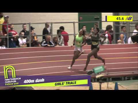 Girls 400m Heat 4 - New Balance Indoor Nationals 2012
