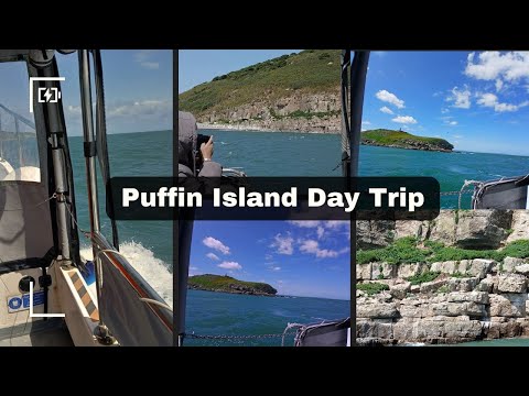Boat to Puffin Island + Beach Views of Lighthouse & Penmon Monastery | Anglesey Vlog