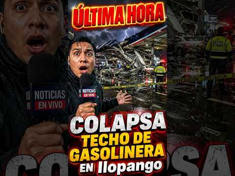 🚨 ¡IMPACTANTE! Así quedó la gasolinera tras el desplome de su enorme techo en Ilopango 🌪️