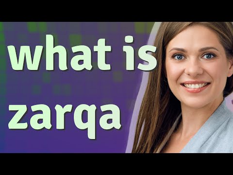 Zarqa | meaning of Zarqa