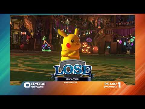 Eeveeon (Pikachu) vs Picano (Charizard) - Pokken at LWG - 8-14-18