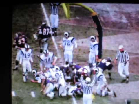 Minnesota Vikings vs LA Rams, Dec 27, 1969 NO SOUND Some Highlights