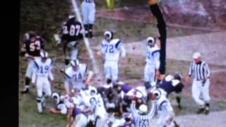 Minnesota Vikings vs LA Rams, Dec 27, 1969 NO SOUND Some Highlights