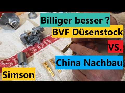 China Düsenstock besser als original BVF ? Am Simson Vergaser !