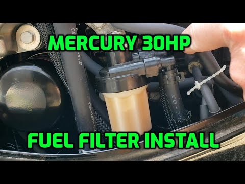 Mercury 30HP EFI 4 Stroke - Fuel Filter Install - Lowe Skorpion