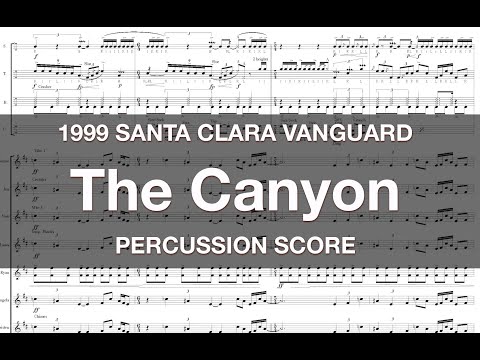 SCV 1999 Percussion Score - The Canyon