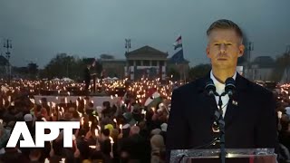 Sea of Flags and Silence: Péter Magyar Honors 1956 Heroes in Powerful Speech at Heroes’ Square | APT