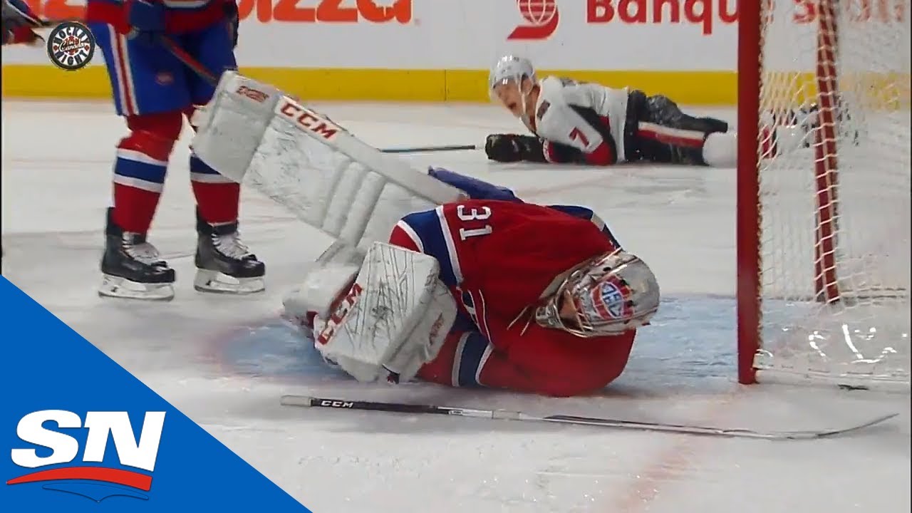 Vidéo: Le moment où Carey Price s'est blessé à nouveau au GENOU....