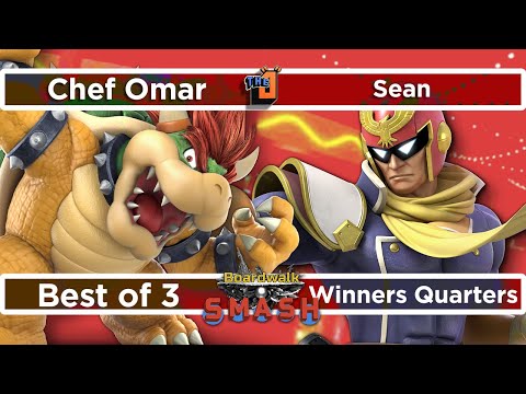 Sean (Captain Falcon) vs Chef Omar (Bowser) - Boardwalk Smash #31 - Winners QF SSBU