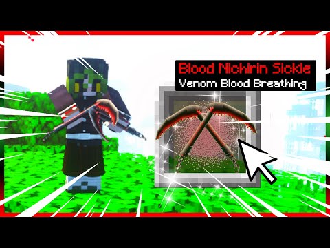Shiny - VENOMOUS BLOOD BREATHING SICKLE IN MINECRAFT DEMON SLAYER!