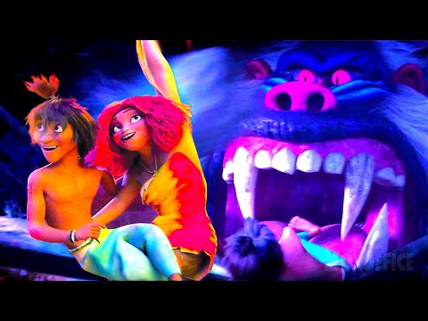 Prehistorical Lovers VS Giant Mandrill | The Croods: A New Age | CLIP