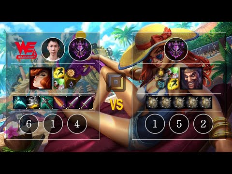 WEA Simple Miss Fortune vs Draven Bot - KR Master Patch 10.11