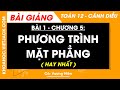 Toán 12 Cánh diều Bài 1: Phương trình mặt phẳng | Chương 5