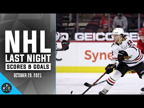 NHL Last Night:  All 34 Goals and Scores on October 29, 2021