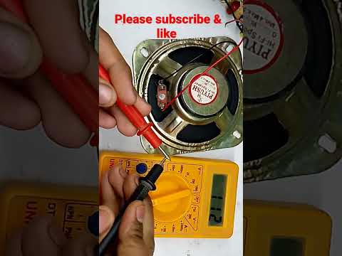 How to check speaker ohm's with multimeter #trending #shortvideo