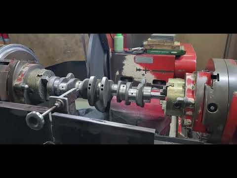 crankshaft main journal #grinding in process