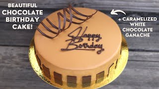 Beautiful Chocolate Birthday Cake