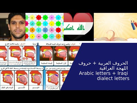 الحروف العربية + حروف اللهجة العراقية Arabic letters + Iraqi dialect letters