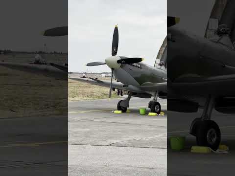 Legendary Spitfire Unveiled: Hellenic Air Force Warbird Stands Proud #aviation #spitfire