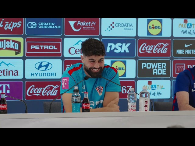 Konferencija za medije: Joško Gvardiol i Kristijan Jakić