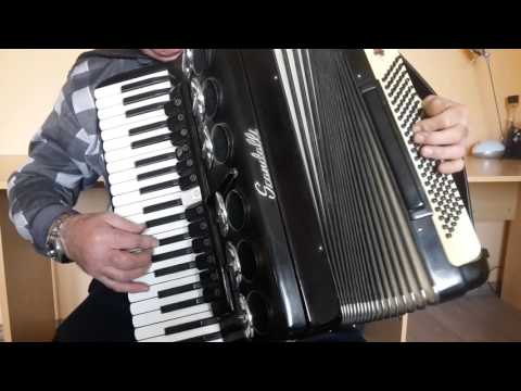 Scandalli Vintage LMMH Accordion 120 bass Polifonico Brevetto Fisarmonica Black (3)