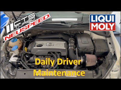 VW MK6 GTI Oil Change & Neuspeed P-Flo Air Filter Cleaning (No Talking, Just Wrenching)