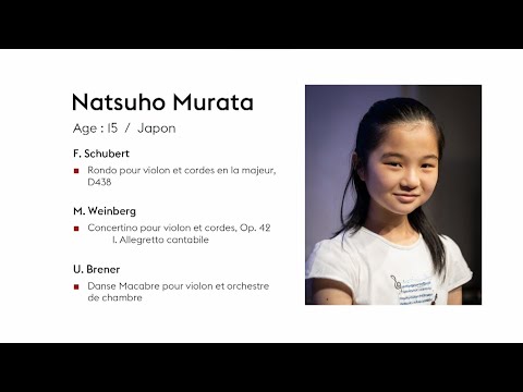 Natsuho Murata：Tibor Junior International Violin Competition 2022 2nd Round