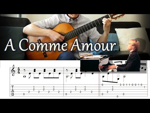 A Comme Amour (가을의 속삭임) / Richard Clayderman -  Fingerstyle Guitar | TAB