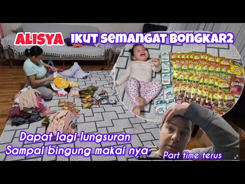 MY HUSBAND WORKS PART TIME, ME AND ALISYA UNPACKED KARUN'S PROPERTY #indoturkivlog #indoturkivlog