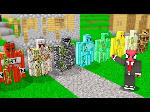 FERİTED VS DEMİR GOLEMLER - Minecraft