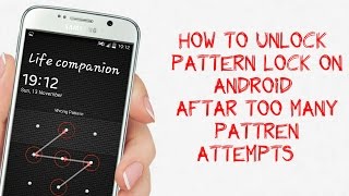 How To Unlock Pattern Lock On Android Aftar too many wrong pattren attempts