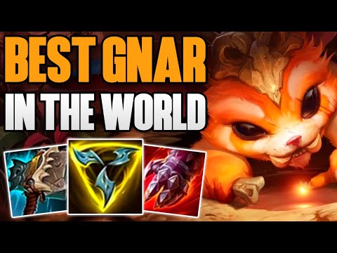 BEST GNAR PLAYER IN THE WORLD FULL GAMEPLAY! | CHALLENGER GNAR TOP GAMEPLAY | Patch 12.4 S12