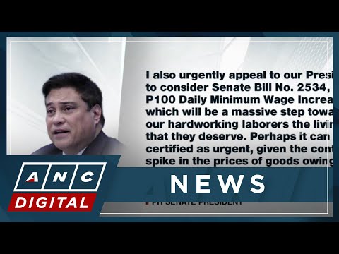 PH senators urge Marcos to back wage hike bill ANC