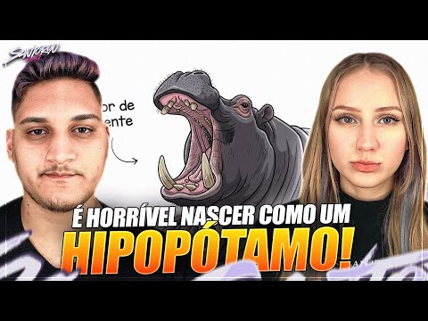 Por que é HORRÍVEL nascer como um Hipopótamo? - REACT EM CASAL
