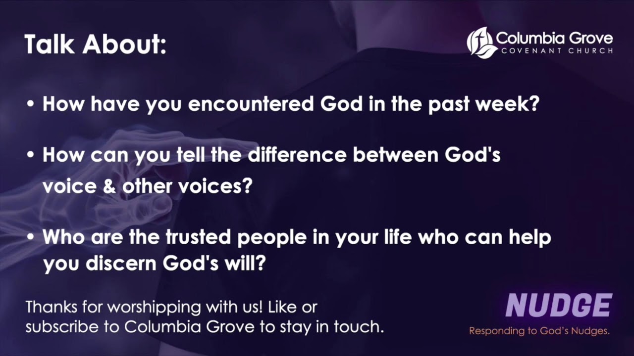 Sunday Morning Worship Service - Nudge: Discerning Direction