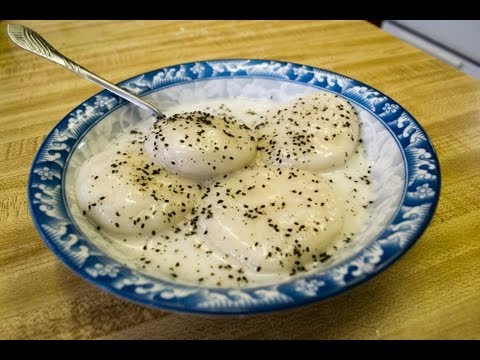 How to make Banh Ja'neuk (Mung bean dumpling with Sweet coconut &ginger sauce)