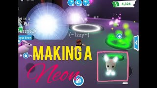 How to make a NEON pet in ADOPT ME!! || Fennec Fox!