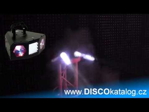 LED Uran, světelný efekt, 2x3W + Stroboskop